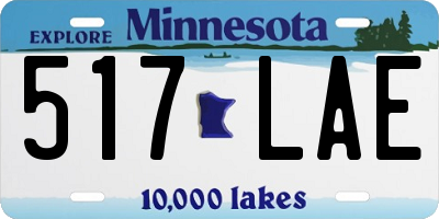 MN license plate 517LAE