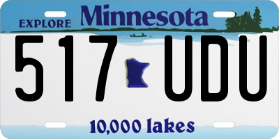 MN license plate 517UDU