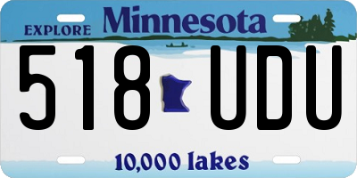 MN license plate 518UDU