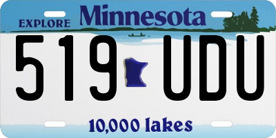 MN license plate 519UDU