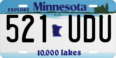 MN license plate 521UDU
