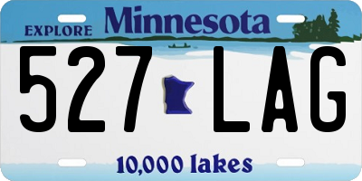 MN license plate 527LAG