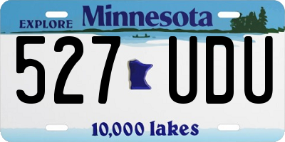 MN license plate 527UDU