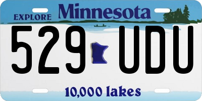 MN license plate 529UDU