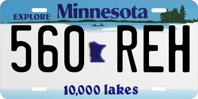 MN license plate 560REH