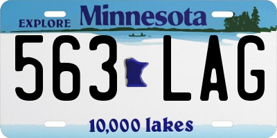 MN license plate 563LAG