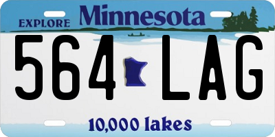 MN license plate 564LAG