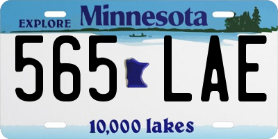 MN license plate 565LAE