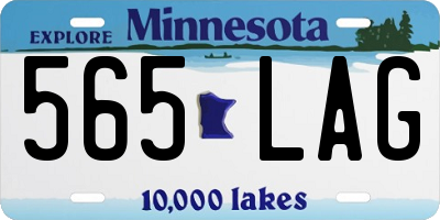 MN license plate 565LAG