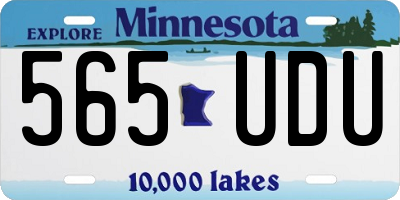 MN license plate 565UDU