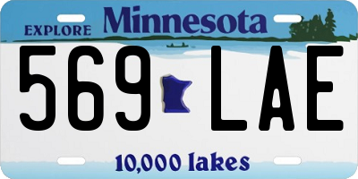 MN license plate 569LAE