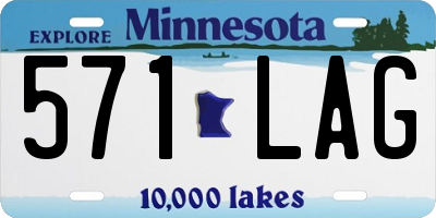 MN license plate 571LAG