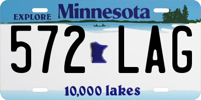 MN license plate 572LAG