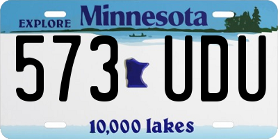 MN license plate 573UDU