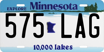 MN license plate 575LAG