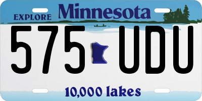 MN license plate 575UDU