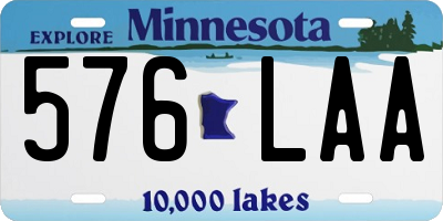 MN license plate 576LAA