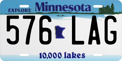 MN license plate 576LAG