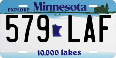 MN license plate 579LAF