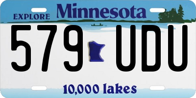 MN license plate 579UDU