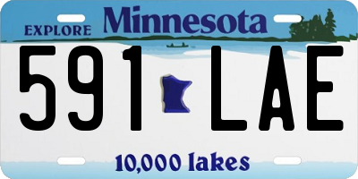 MN license plate 591LAE