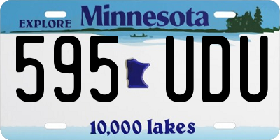 MN license plate 595UDU