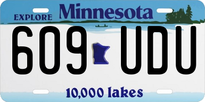 MN license plate 609UDU