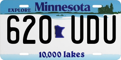 MN license plate 620UDU