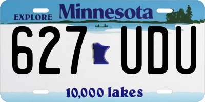 MN license plate 627UDU