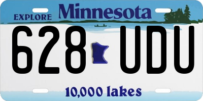 MN license plate 628UDU