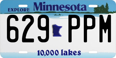 MN license plate 629PPM
