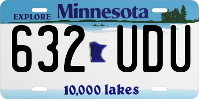 MN license plate 632UDU