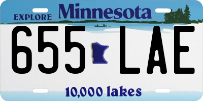 MN license plate 655LAE