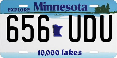 MN license plate 656UDU