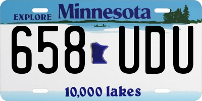 MN license plate 658UDU