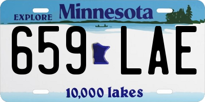 MN license plate 659LAE