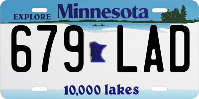 MN license plate 679LAD