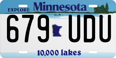 MN license plate 679UDU