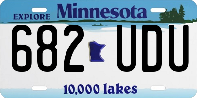MN license plate 682UDU