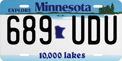 MN license plate 689UDU