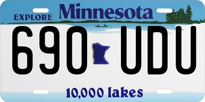 MN license plate 690UDU