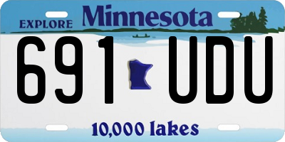 MN license plate 691UDU