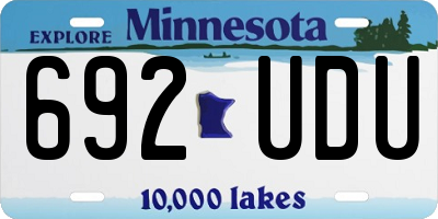MN license plate 692UDU