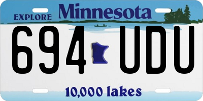 MN license plate 694UDU