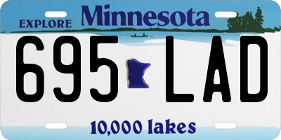 MN license plate 695LAD