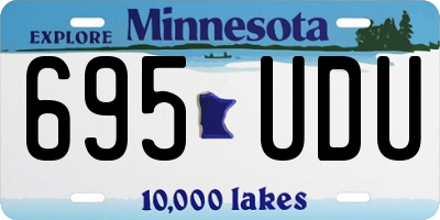 MN license plate 695UDU