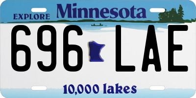 MN license plate 696LAE