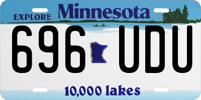 MN license plate 696UDU