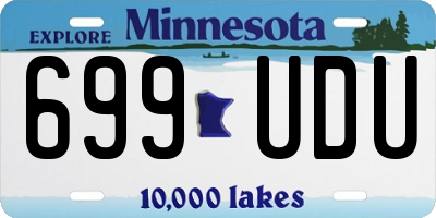 MN license plate 699UDU