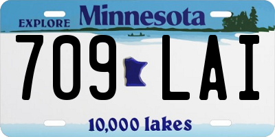 MN license plate 709LAI